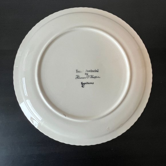 Vintage "French Provincial" Decorative Dinner Plate // Herman C. Kupper New York - Picture 4 of 5